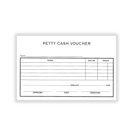 PETTY CASH VOUCHER BOOK 8