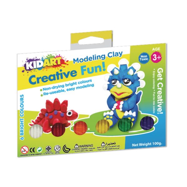 KIDART Brand Bright Colors Modeling Clay