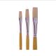 SCHOLAR #6 FLAT PAINT BRUSH WHITE BRISTLE LONG HANDLE