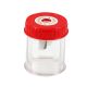 PENCIL SHARPENER 1 HOLE WITH CLEAR BIN