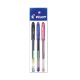 PILOT SUPER GEL PEN FINE 0.7 3PK ASST