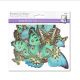 FOREVER IN TIME GLITTER BUTTERFLY EMBELLISHMENTS 3D 12PC SELF ADHESIVE SE196A