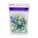 CRAFT MEDLEY GLASS BEADS 8.8OZ ASST BD020