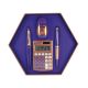 MILAN EDITION BOX HEXAGONAL 4PC STATIONERY SET COPPER&PURPLE 08740