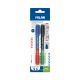 MILAN DOUBLE SIDED BALL POINT PENS 2PK 1MM BLUE/RED & BLACK/GREEN BWM10399