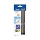 MILAN 3 PENCILS, SHARPENER & ERASER SET BYM10290