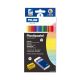 MILAN PLASTIPASTEL TRIANGULAR PASTELS 12PK + ERASER & SHARPENER 027212K